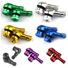 4Pcs 90 Degree Angle Wheel Tire Stem Tubeless Valve Motorcycle Motorbike