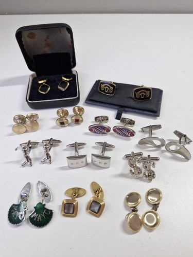 Mens cufflinks bundle - mens, vintage