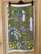 Vintage Pure Irish Linen Tea Towel Springtime Pat Albeck National Trust