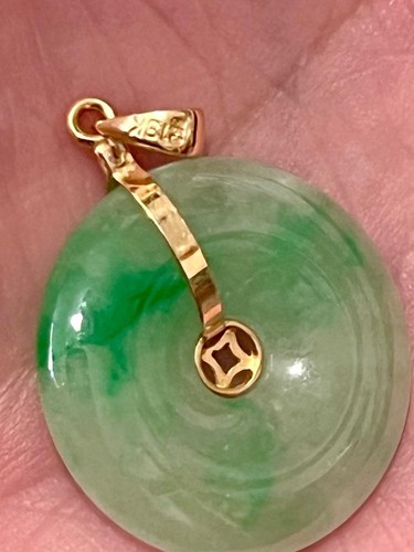 Green jade 18ct 18k 750 - jade,