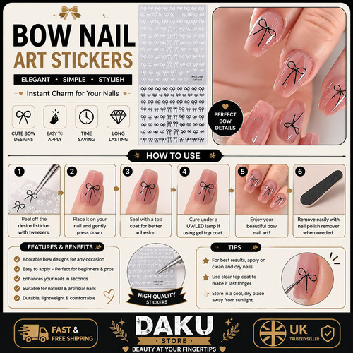 Bow stickers black white - stickers,