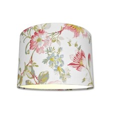 Lampshades in Laura Ashley Rosalind Pale Cranberry Fabric Handmade | FREE POST