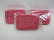 Red Carbolic Laundry Soap Household Old Fashioned Pk 3 125g