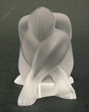 LALIQUE NUDE FIGURINE IMMACULATE CONDITION GREAT DETAIL SATIN LINED BOX RARE