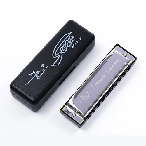 New silver swan - new, harmonica