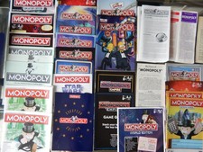 Monopoly Game Instruction Manuals Original Spares - Please Choose from List:-