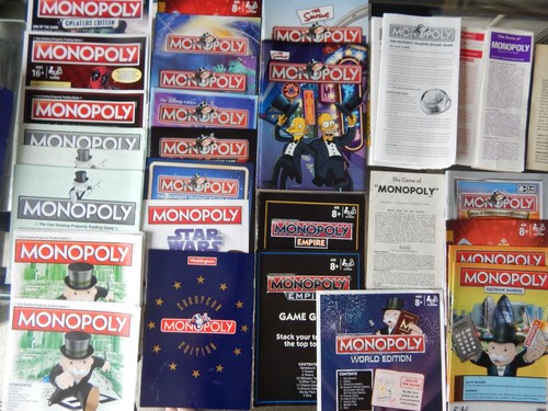 Monopoly instruction manuals - monopoly,