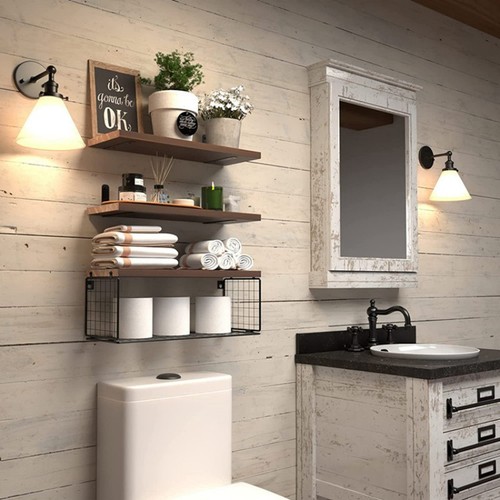 Set rustic wooden - of, 3