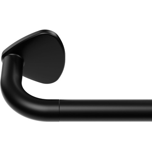 Black curtain pole 232cm - curtain,