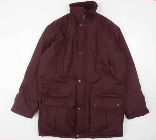 Bhs men burgundy parka - burgundy, coat