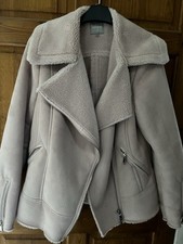 Primark Women's Pink Suede-Feel Jacket Size 12