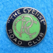 The Cyclist road club enamel badge vintage    #3447