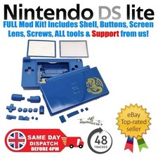 Blue Dragon Replacement Shell FULL MOD KIT Nintendo DS Lite NDSL 🚚48 Hours📦