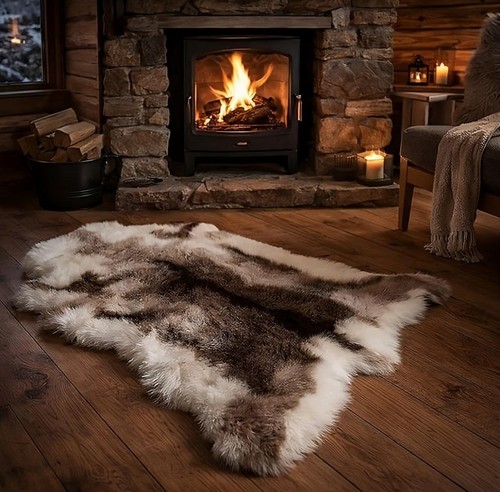 Faux fur reindeer - hide, rug