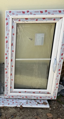 White double glazed unit with - double,