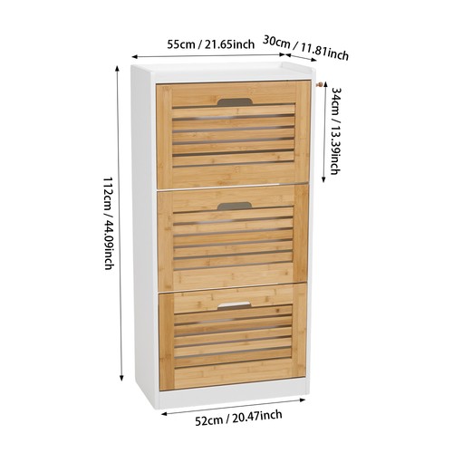 Wooden shoe cabinet bamboo - wooden,