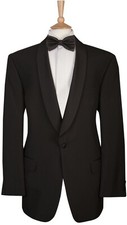 Men’s Black Shawl Collar