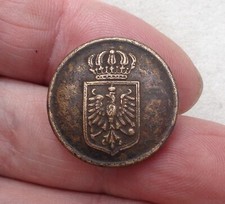 Dug Battle Field Relic Prussian Army Button WW1