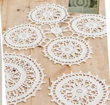 0619 Crochet Table Mats & Centre Piece Doilies Thread - Vintage Pattern Copy