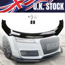 Gloss Black Front Bumper Lip Spoiler Splitter Body Kit For Audi TT Coupe 2006-19