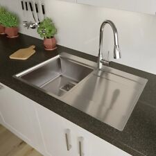 Sauber 1.0 Stainless Steel Square Inset Kitchen Sink - Right Drainer