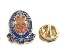 Queens Lancashire Regiment Lapel QLR Military Pin Badge