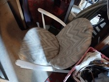 White ERCOL Wooden Rocking