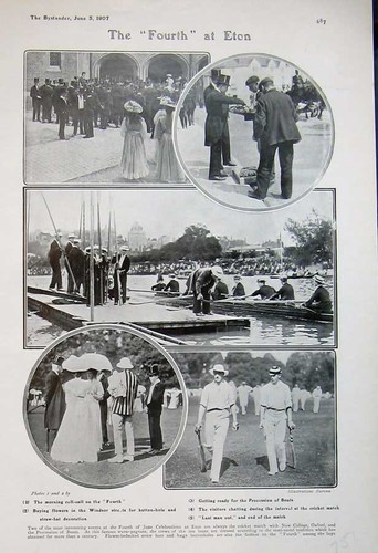 Old antique print 1907 - old,