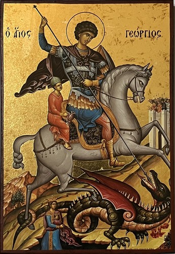 George icon handmade - st,