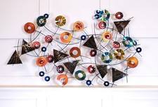 Curtis Jere Kaleidoscope Mixed Metal Wall Art Sculpture Artisan House 2003