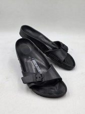 Birkenstock Madrid Eva Black Rubber Foam Strap Sandals Sz 37, UK 5 Narrow 