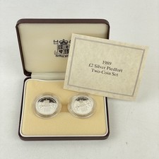1989 silver proof piedfort - silver,