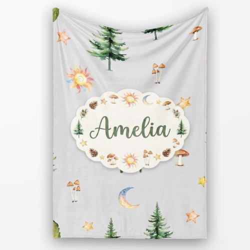 Soft fleece blanket watercolor - soft,