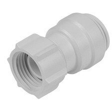 John Guest Speedfit 15mm Tap Connector Push Fit White Plumbing Water Pipe 1/2"