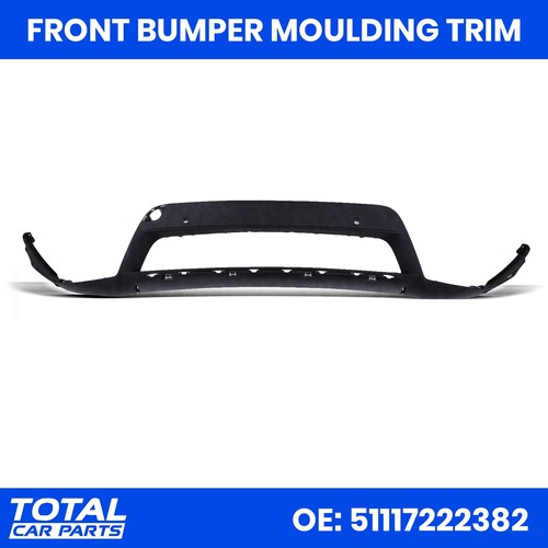 Black front bumper moulding - black,