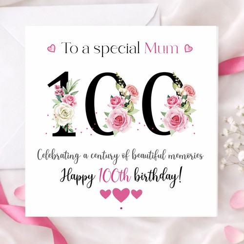 Personalised 100th birthday - 100th,