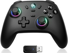 Wireless PC Gaming Controller - Hall Effect Joystick, 2.4G & Wired