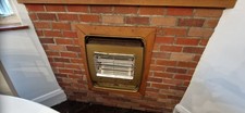 Belling Vintage Electric Fire  Heater, Antique.   Brass colour 