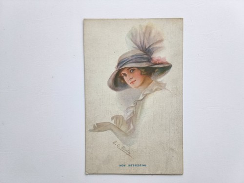 Vintage postcard glamour - vintage,