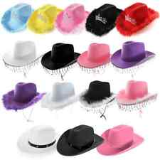 COWBOY HATS COWGIRL WESTERN WILD WEST FANCY DRESS HEN STAG CONCERT WOMEN LOT