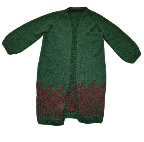Hand knitted knit cardigan - hand,