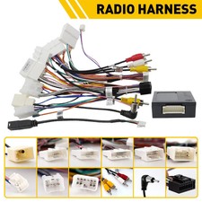 Car Stereo Radio Power Harness Cable Wire Adapter Support JBL AMP For Toyota