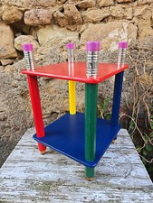 VINTAGE PENCIL TABLE shelf dlg Pierre SALA-DESIGN 80 1980