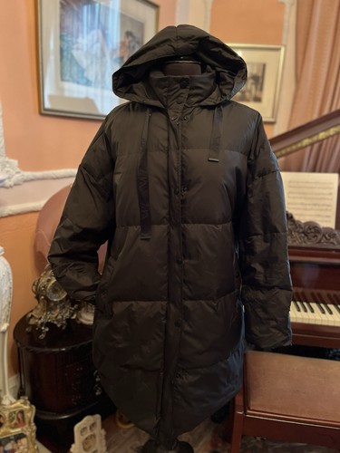 Zara down padded hooded coat - down,