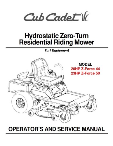 Cub cadet 20hp 23hp - cub,