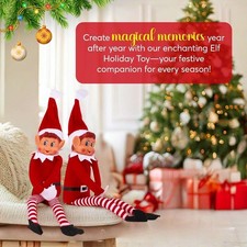 HOT 30CM Christmas Shelf ELf doll Xmas Plush Toy Elves Christmas Gift Decorate