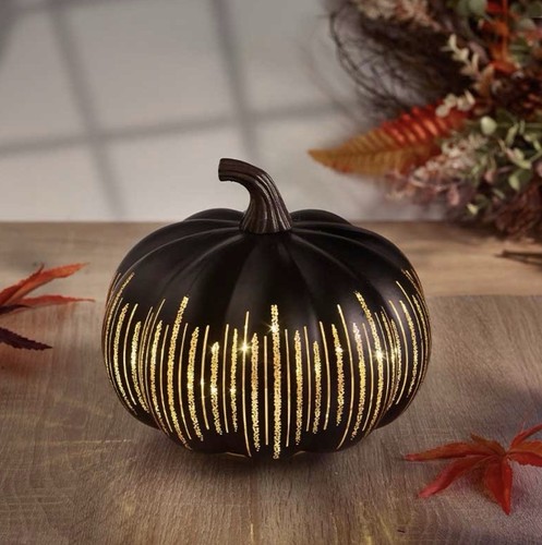 Inlit decor onyx pumpkin - decor,