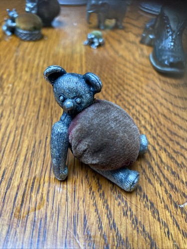 Vintage teddy bear - teddy, silver