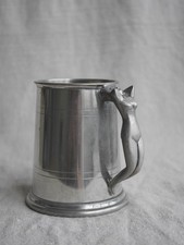 Vintage Pewter Tankard with