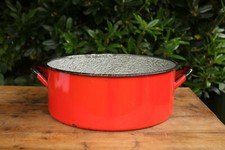 Genuine Vintage Old Red Enamel